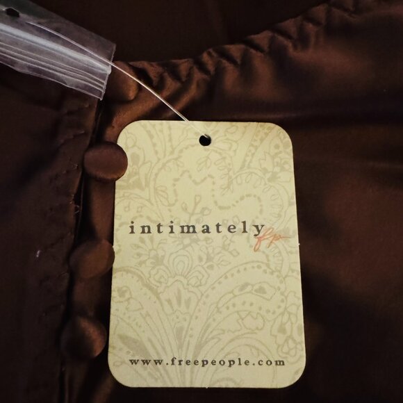 Free People Friday Fever Mini Slip in Brown Medium NWT - Picture 7 of 7